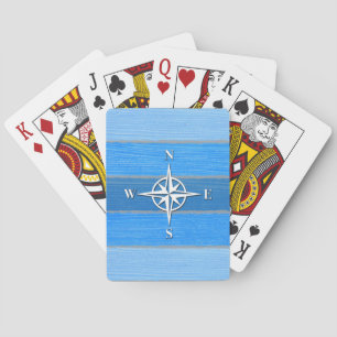 Nautisch thematisch ontwerp speelkaarten