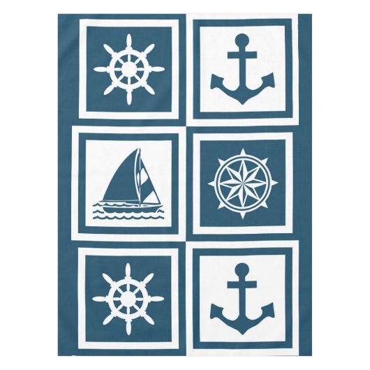 Nautisch thematisch ontwerp tafelkleed (Voorkant)