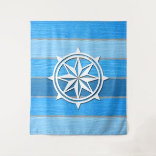 Nautisch thematisch ontwerp wandkleed
