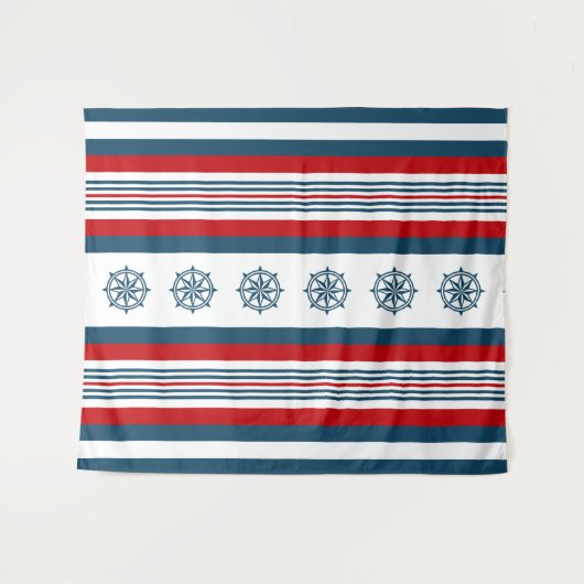 Nautisch thematisch ontwerp wandkleed (Voorkant (horizontaal))