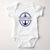Nautisch Touw & Anker Opa's Crew Romper (Voorkant)