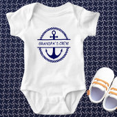 Nautisch Touw & Anker Opa's Crew Romper