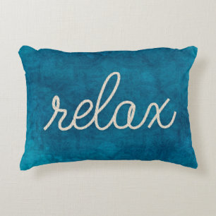 Nautisch touw woord "relax" accent kussen
