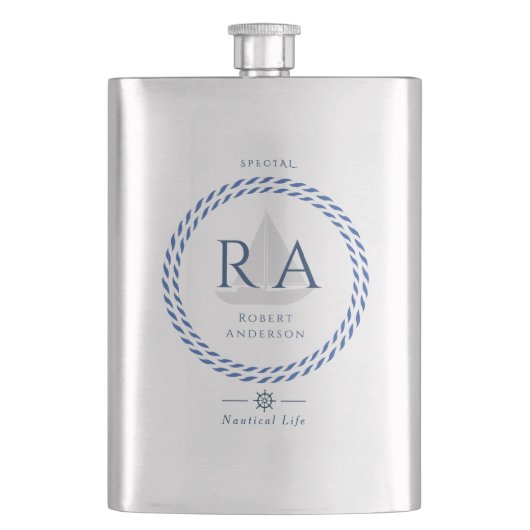 nautisch touwmonogram flacon (Voorkant)