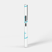 nautisch turquoise ankerpatroon samsung galaxy hoesje (Rechterkant)