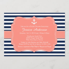 Nautisch Vrijgezellenfeest of Baby shower Kaart