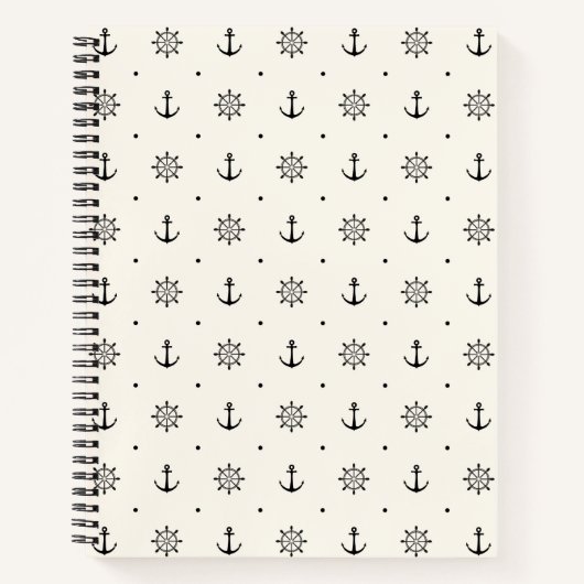 Nautisch wielpatroon notitieboek (Voorkant)