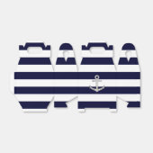 Nautisch wit roos anker bedankdoosjes (Uitgevouwen)