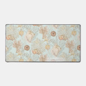 Nautisch Zee Life Ocean Turtle Seahorse Shell Navy Bureaumat (Voorkant)