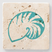 Nautisch Zee Shell Stone Drink Onderzetter Gift (Voorkant)