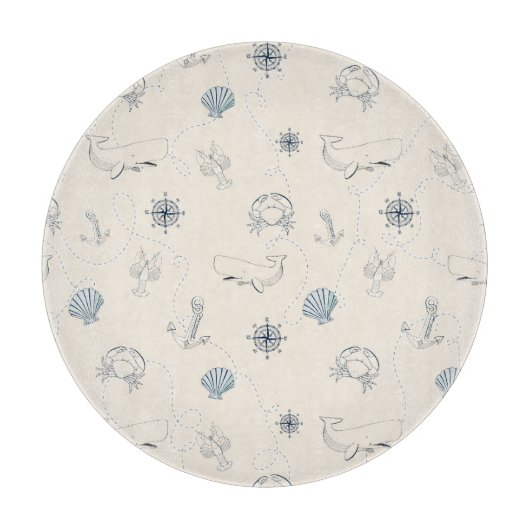 Nautisch Zee Snijplank (Voorkant)