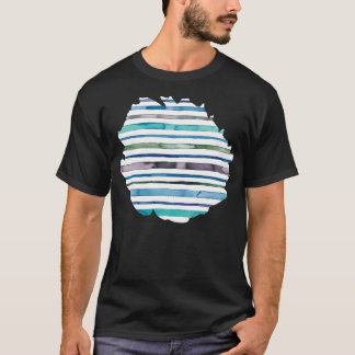 Nautisch Zee Strepen Blauw T-shirt