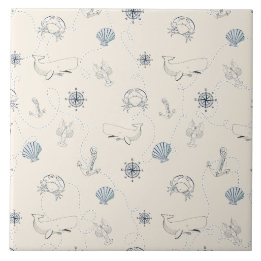 Nautisch Zee Tegeltje (Voorkant)