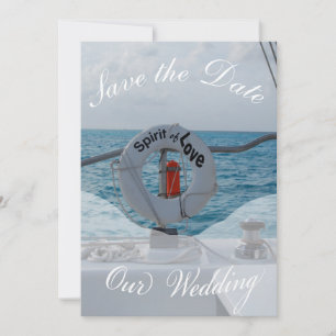 Nautisch zeilen Bewaar de datum Save The Date