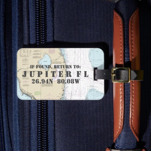 Nautisch Zuid-Florida Bagagelabel (Voorkant Insitu 4)