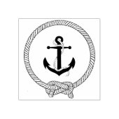 Nautisch zwart anker/marineschip silhouet rubberstempel (Afrduk)