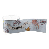 Nautische 3-inch vaders dag gepersonaliseerd Bord Grosgrain Lint (Spoel)