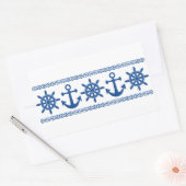 Nautische aangepaste stickers (Envelop)