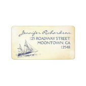 nautische adresetiketten etiket (Voorkant)