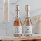 Nautische anker Bachelorette Bubbly Sparkling Wijnetiket