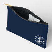 Nautische Anker Bootnaam Moderne Kustdouane Etui (Open)