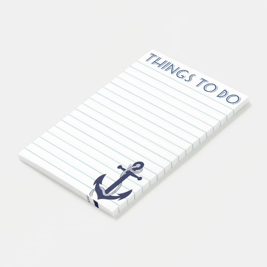 Nautische anker dingen om te doen post-it® notes (Schuin)