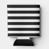 Nautische Anker Goud Zwart Gestreepte Bootnaam Blikjeskoeler (Achterkant)