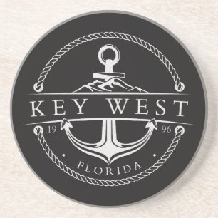Nautische Anker Key West Florida 1996 Zandsteen Onderzetter