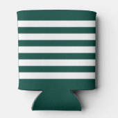 Nautische Anker Oar Kapitein Bootnaam Groene Stree Blikjeskoeler (Achterkant)