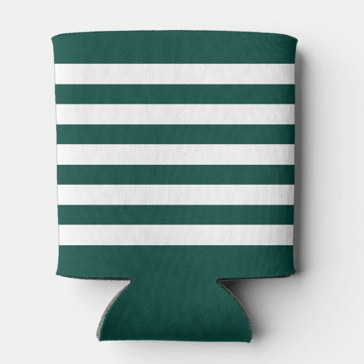 Nautische Anker Oar Kapitein Bootnaam Groene Stree Blikjeskoeler (Achterkant)