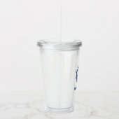 Nautische Anker Rope Wiel Boot Naam Acryl Drinkbeker (Rechts)