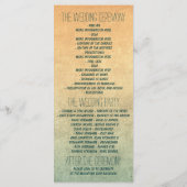 Nautische Anker Vintage Trouwprogramma's Programma (Achterkant)