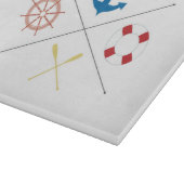 Nautische Anker Zeil Zeilglas Snijplank (Hoek)