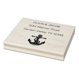 Nautische ankerboot Lake Ocean bruiloft Rubberstempel