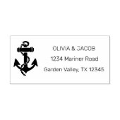 Nautische ankerboot Lake Ocean bruiloft Rubberstempel (Afrduk)