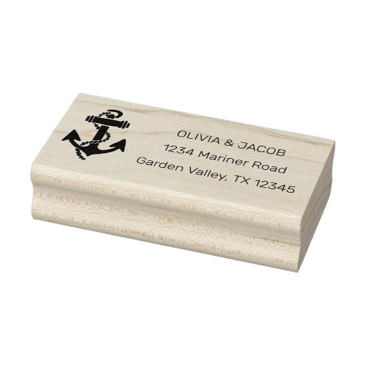 Nautische ankerboot Lake Ocean bruiloft Rubberstempel (Stempel)