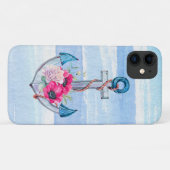 nautische ankerbouquet Case-Mate iPhone case (Achterkant (horizontaal))