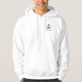 Nautische ankernaam Gold Laurel Two Sided Hoodie (Voorkant)