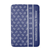 Nautische ankers bij de marine badmat (Voorkant Verticaal)