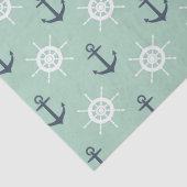 Nautische ankers en helmen tissuepapier (Detail)