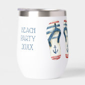 Nautische ankers en strepen Flip Fops (Rechts)