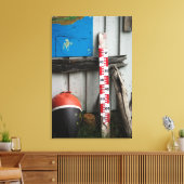 Nautische artikelen canvas afdruk (Insitu (Woonkamer))