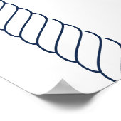 Nautische avond voor repetitie Diner Welkom Poster (Hoek)