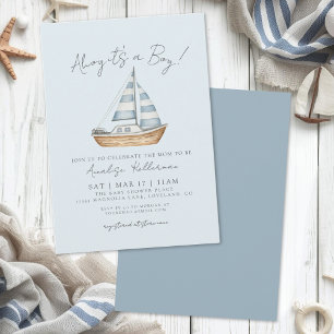 Nautische Baby Shower voor Jongen Kaart