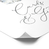 Nautische Babykleding Baby shower Kaarten en Gesch Poster (Hoek)