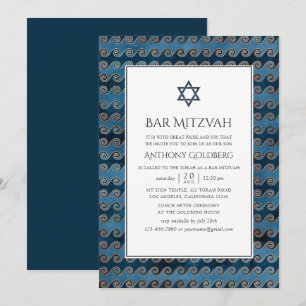 Nautische Bar Mitzvah Kaart