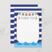 Nautische bedankkaart (Voorkant / Achterkant)