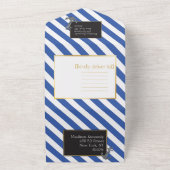 Nautische Boot Anker Fabulous Zeilbruiloft All In One Uitnodiging (Buitenkant)