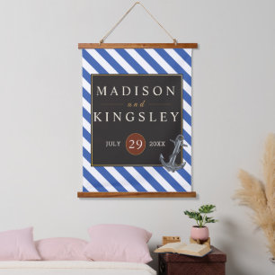 Nautische Boot Anker Fabulous Zeilbruiloft Hangend Wandkleed