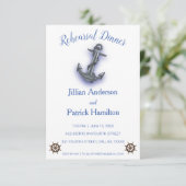 Nautische Boot Anker Fabulous Zeilbruiloft Kaart (Staand voorkant)